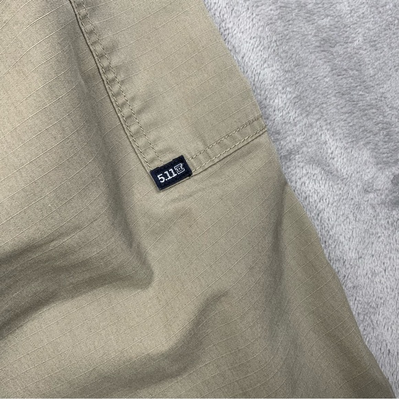 5.11 Beige Mens Rip Stop Tactical Cargo Work Pants. Size 38/34. - Picture 9 of 9